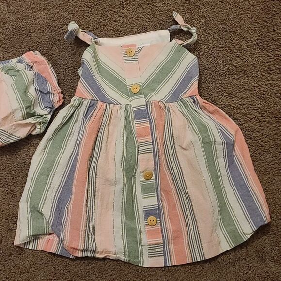 BONNIE BABY Pinstripe 2pc Dress Set - Picture 3 of 10